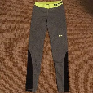 Grey Nike pro leggings
